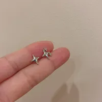Hollow Pentagram Stud Earrings thumbnail 2