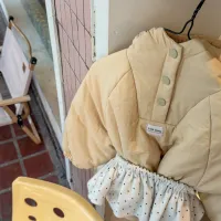 Kids Striped Winter Padded Coat thumbnail 6
