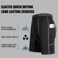 Men's Compression Shorts with Pocket thumbnail 4