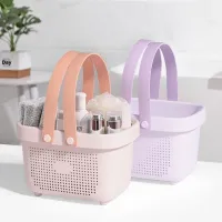 Green Plastic Storage Basket with Handle thumbnail 4