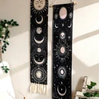 Boho Moon Phase Wall Hanging Tapestry thumbnail 1