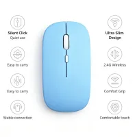 HTMCK Bluetooth Silent Wireless Mouse thumbnail 4