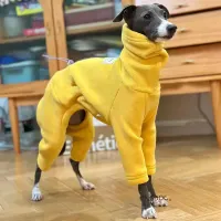 Yellow Fleece Dog Winter Sweatshirt thumbnail 2