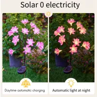 Peach Blossom Solar Garden Lights thumbnail 6