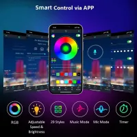 RGB LED Strip Lights with Music Sync thumbnail 2