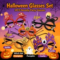 5Pcs Halloween Novelty Eyeglasses Set thumbnail 1
