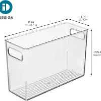 Slim Bathroom Storage Bin thumbnail 4
