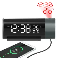 Digital Projection Alarm Clock with Temperature thumbnail 3