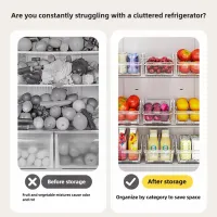 Clear Refrigerator Organizer Bins thumbnail 5