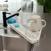 Roll Up Over The Sink Dish Drainer Mat thumbnail 5