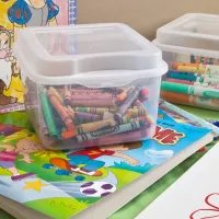 Sterilite FlipTop Stackable Storage Bin thumbnail 2