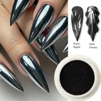 Chrome Black Nail Powder thumbnail 2