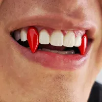 TOPGRILLZ Resin Vampire Fangs with Glue thumbnail 2