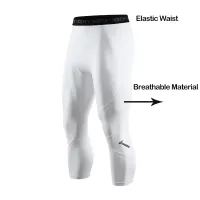 Men's 3/4 Compression Tights Quick Dry thumbnail 2