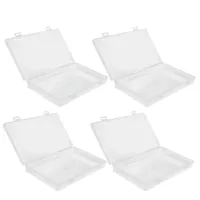 Clear Plastic Storage Boxes (4-Pack) thumbnail 1
