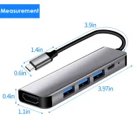 5-in-1 USB-C Hub with 85W PD Charging thumbnail 6
