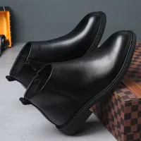 Men's Leather Chelsea Boots thumbnail 4