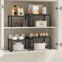 Stackable Kitchen Counter Shelf Set thumbnail 3