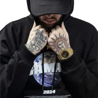 ЗАМАЙ2024 Graphic Print Hoodie thumbnail 4