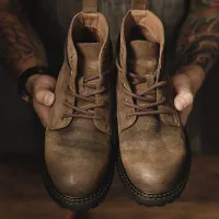 Vintage Split Suede Fleece-Lined Boots thumbnail 5