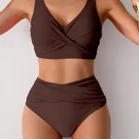 Sexy Cross High Waist Bikini Set thumbnail 4