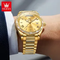 OLEVS 6747 Gold Men's Luxury Watch thumbnail 4