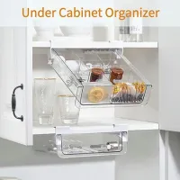 Clear Pull Out Fridge Organizer Bins thumbnail 3