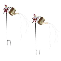 Santa Watering Can Solar Lantern thumbnail 3
