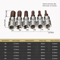 6Pcs Hex Screwdriver Bit Socket Set thumbnail 6