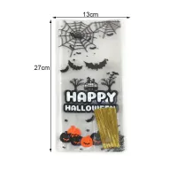 Halloween Clear Treat Bags 50 Pack thumbnail 4