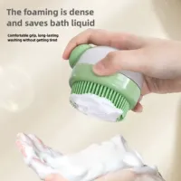 Silicone Pet Bath Brush with Shampoo Dispenser thumbnail 4