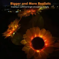 Solar Sunflower Stake Lights thumbnail 4