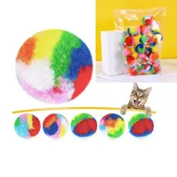 20pcs Plush Cat Ball Toy Set thumbnail 2