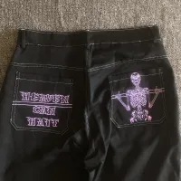 Y2K Embroidery Cargo Jeans for Men thumbnail 5