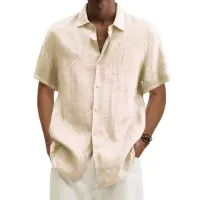 Cotton Linen Men's Summer Shirt thumbnail 6