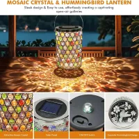 Mosaic Crystal Solar Lanterns thumbnail 4