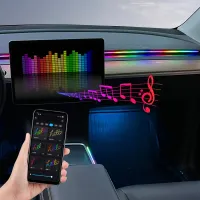 64 Color RGB Car Ambient Light Strips thumbnail 3