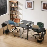 50-Inch L-Shaped Gaming Desk with CPU Stand thumbnail 5