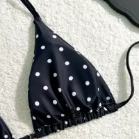 Polka Dot 2-Piece Bikini Set Black & White thumbnail 3