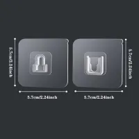 20Pcs No-Trace Adhesive Hooks thumbnail 3