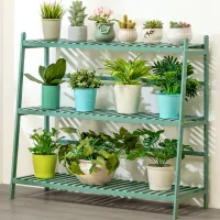Bamboo Multi-Tier Plant Stand thumbnail 4