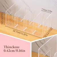 Clear Purse Organizer 4-Section Shelf Divider thumbnail 6
