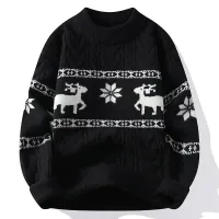Christmas Reindeer Knitted Sweater thumbnail 5