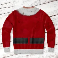 Muscle Santa Ugly Christmas Sweater Pullover thumbnail 5