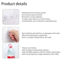 Waterproof Adhesive Wall Hooks thumbnail 3