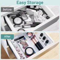 28-Piece Clear Drawer Organizer Set thumbnail 4