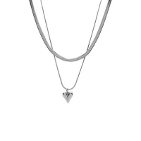 18K Gold Plated Heart Chain Necklace thumbnail 4