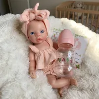 10" Meadow Silicone Reborn Doll Pink Outfit thumbnail 4