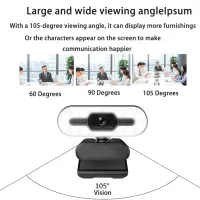 Portable 4K HD Webcam with Light thumbnail 4