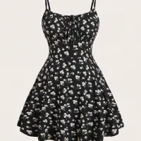 Floral Sleeveless Camisole Dress thumbnail 3